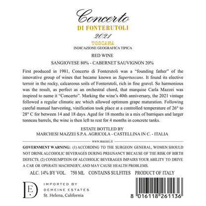 Concerto Di Fonterutoli Toscana Rosso 2021 Wood Box - 750ML