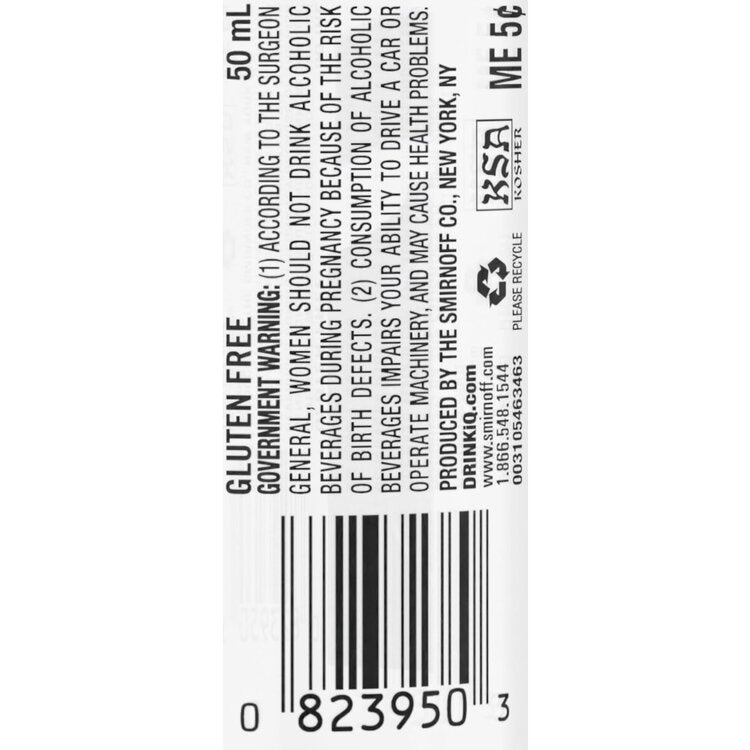 Smirnoff Vodka Citrus Flavored 60 - 50ML