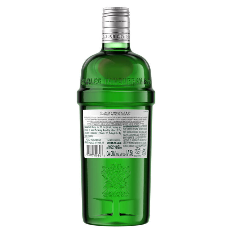 Tanqueray London Dry Gin 94.6 - 750ML - Back
