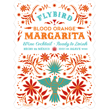 Flybird Blood Orange Margarita Wine Cocktail - 750ML - Front Label