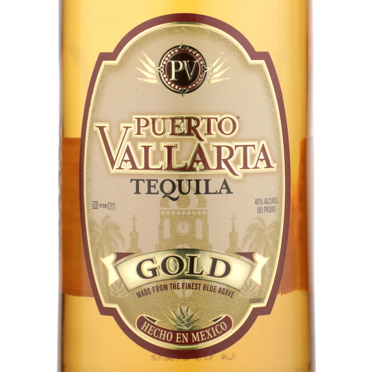 Puerto Vallarta Tequila Gold 80 - 1.75L - Front Label