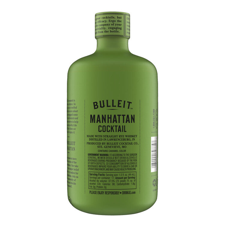 Bulleit Manhattan 75 - 750ML - Back