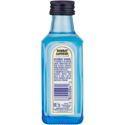 Bombay London Dry Gin Sapphire 94 - 50ML - Back