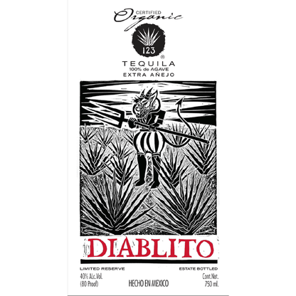 123 Tequila Extra Anejo Diablito 80 - 750ML