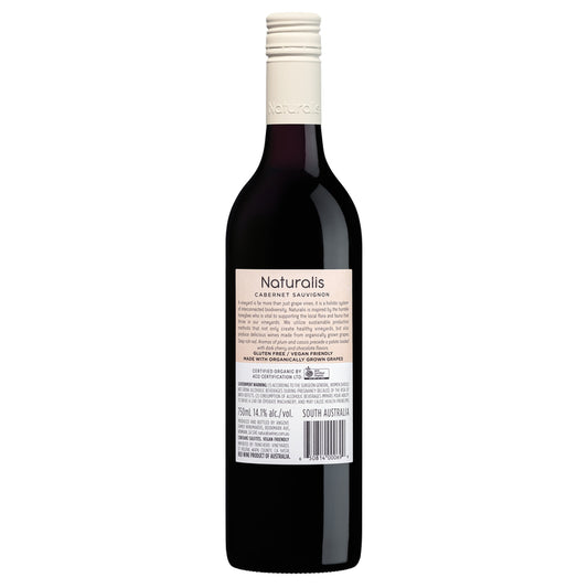 Naturalis Cabernet Sauvignon South Australia - 750ML - Back