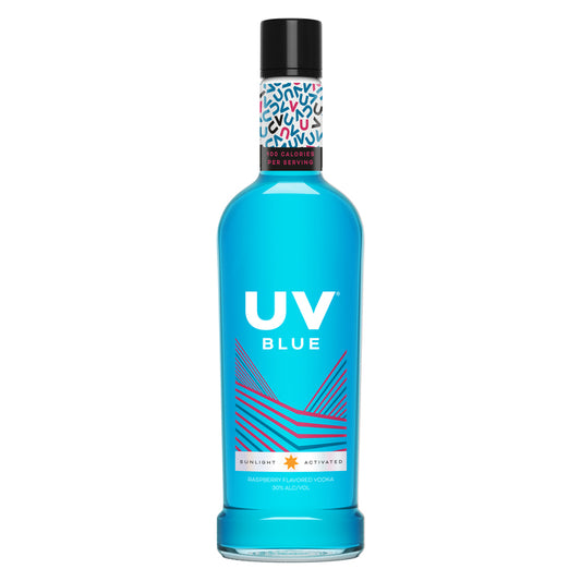 Uv Blue Raspberry Flavored Vodka 60 - 1.0L - Front