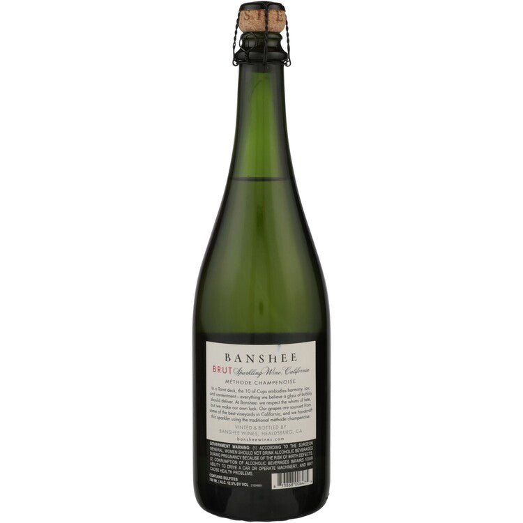 Banshee Brut Ten-Of-Cups California - 750ML - Back