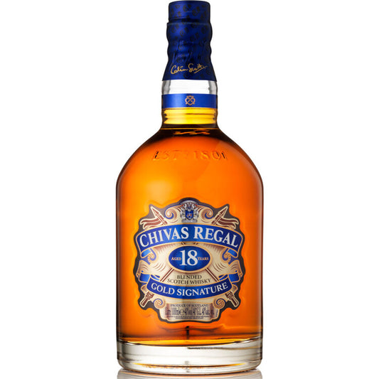 Chivas Regal Blended Scotch Gold Signature 18 Yr 80 No Carton - 1.0L