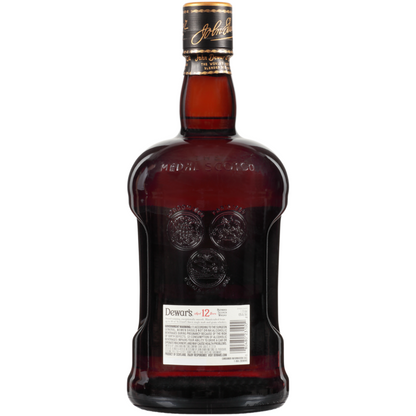 Dewar'S Blended Scotch Double Aged 1st Fill Bourbon Casks 12 Yr 80 - 1.75L
