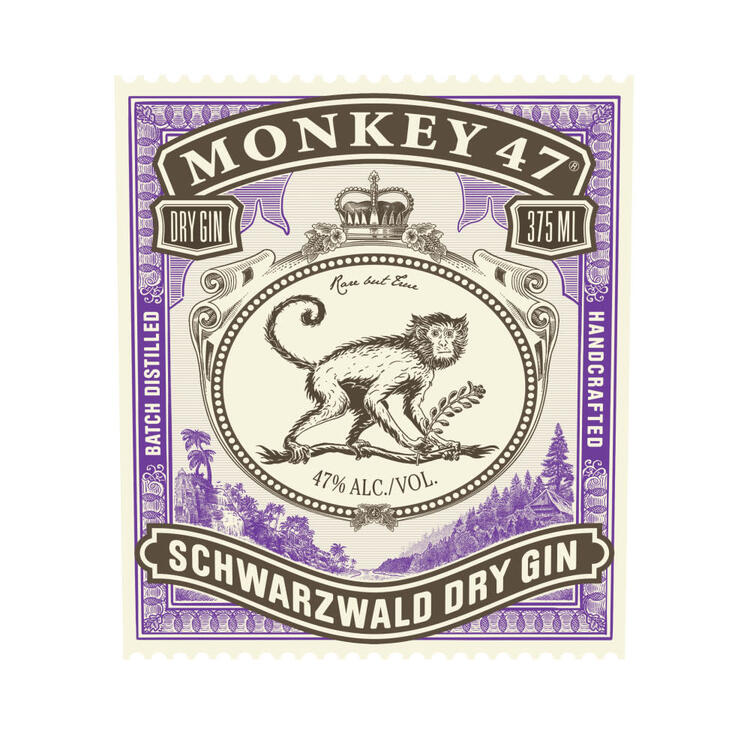 Monkey 47 Dry Gin Schwarzwald 94 - 375ML - Front Label