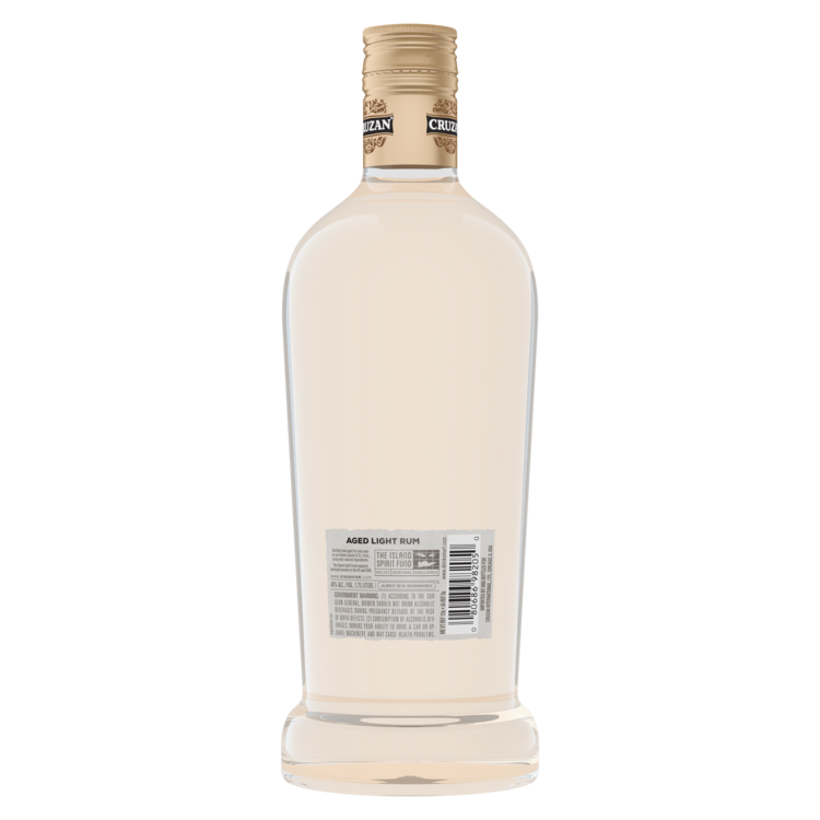 Cruzan Light Rum Aged 80 - 1.75L - Back