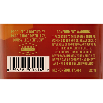 Rabbit Hole Straight Bourbon Finished In Px Sherry Casks Dareringer 93 - 750ML