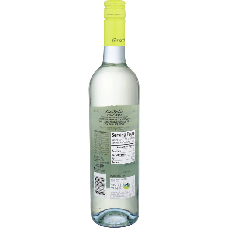 Gazela Vinho Verde - 750ML - Back