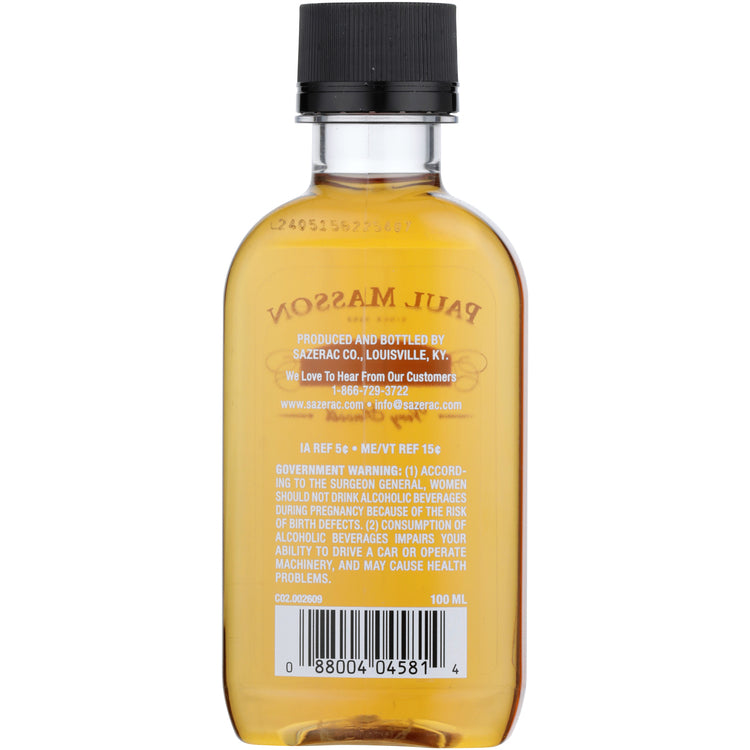 Paul Masson Brandy Grande Amber Vs 80 - 100ML - Back