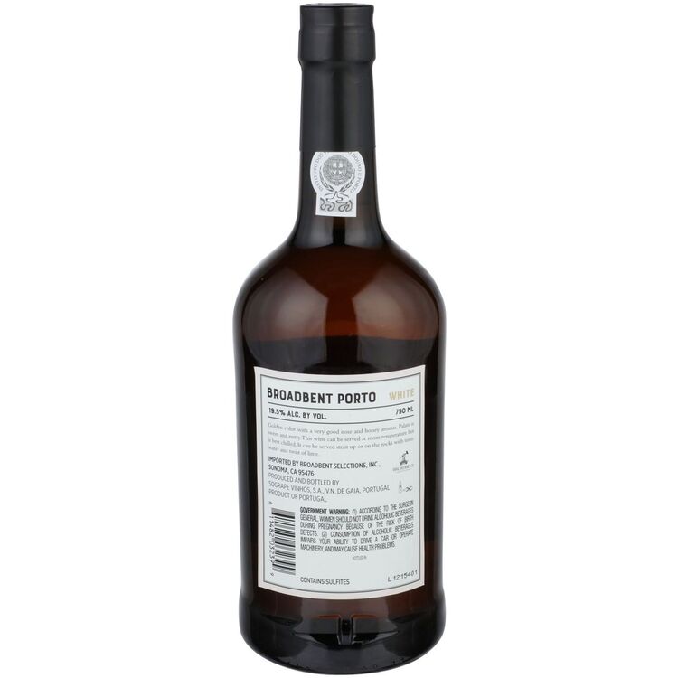 Broadbent Porto White - 750ML - Back