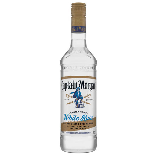 Captain Morgan Light Rum Signature White Caribbean Rum 80 - 1.0L - Front