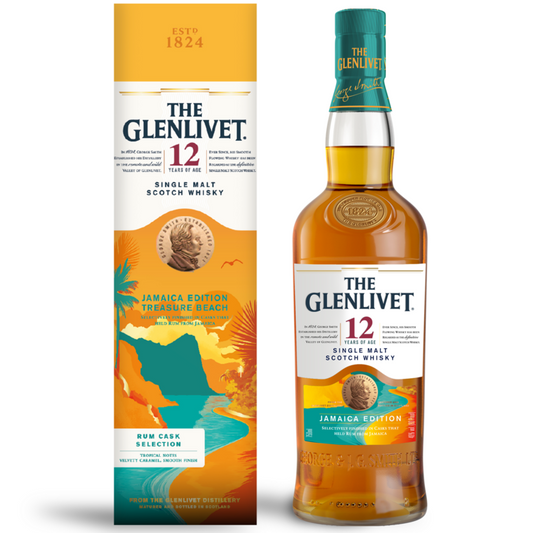 The Glenlivet Single Malt Scotch Jamaica Edition 12 Yr 80 - 750ML - Front