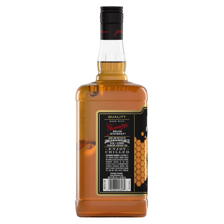 Jim Beam Honey Flavored Whiskey 65 - 1.75L - Back