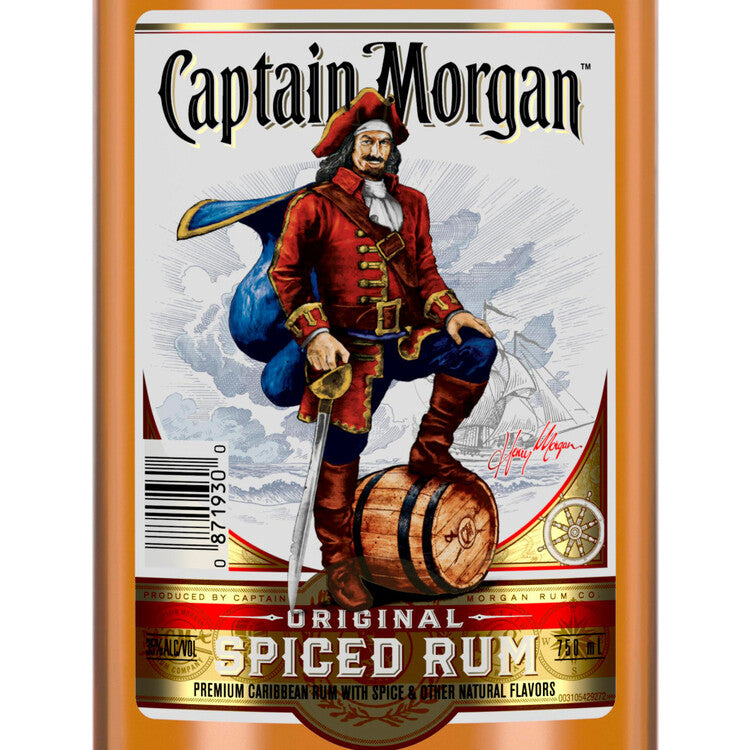 Captain Morgan Spiced Rum Original Real Madagascar Vanilla 70 - 750ML