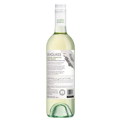 Seaglass Pinot Grigio Alcohol Removed Monterey County - 750ML - Back