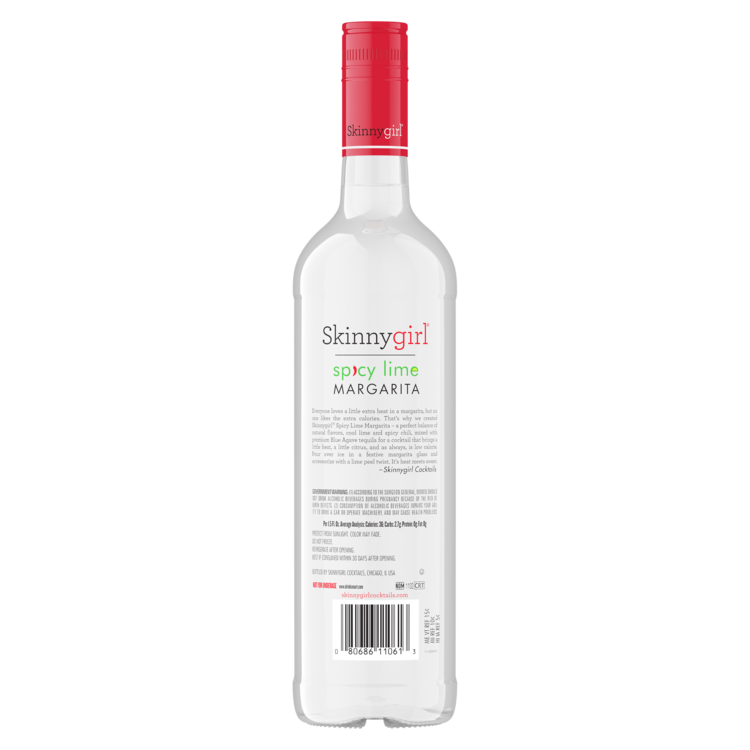 Skinnygirl Spicy Lime Margarita 19.9 - 750ML - Back
