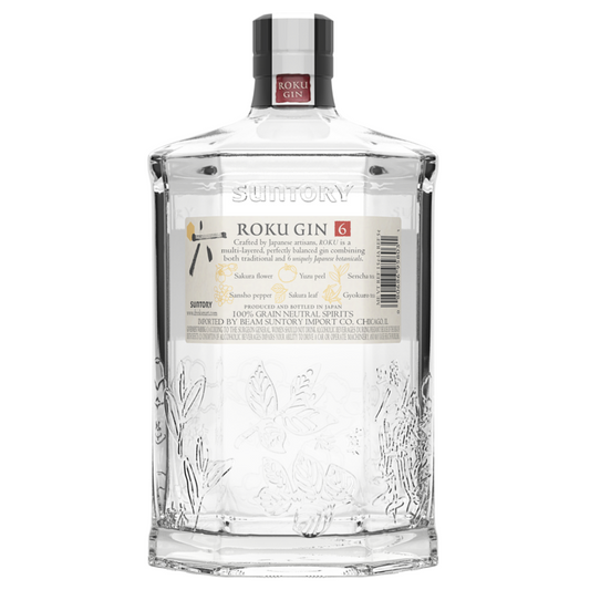 Suntory Dry Gin Roku 86 - 750ML - Back