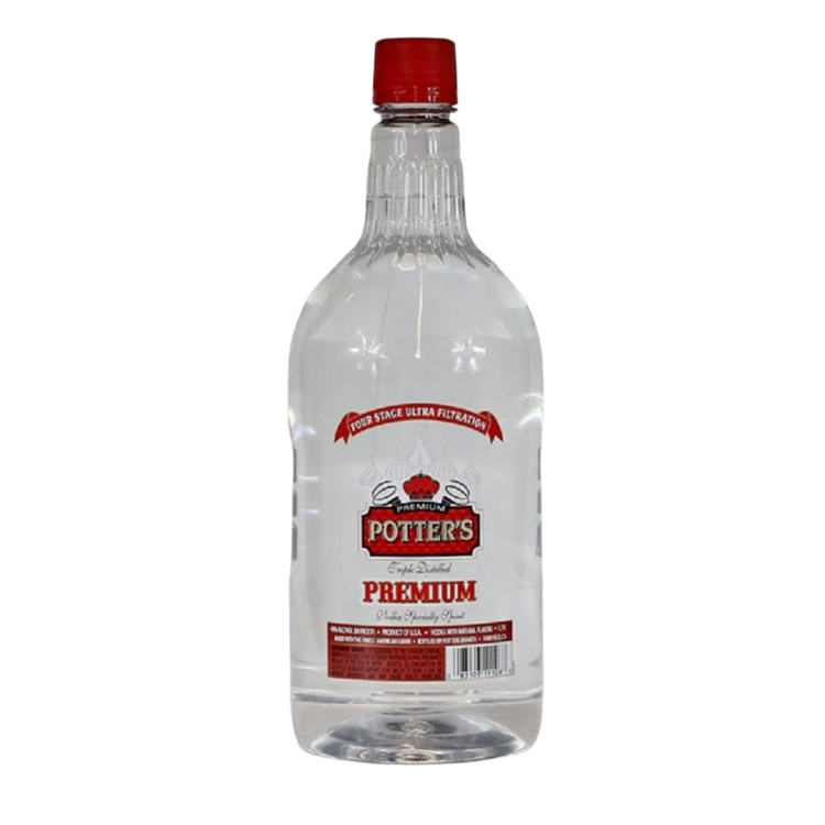 Potter's Vodka 80 - 1.75L - Front