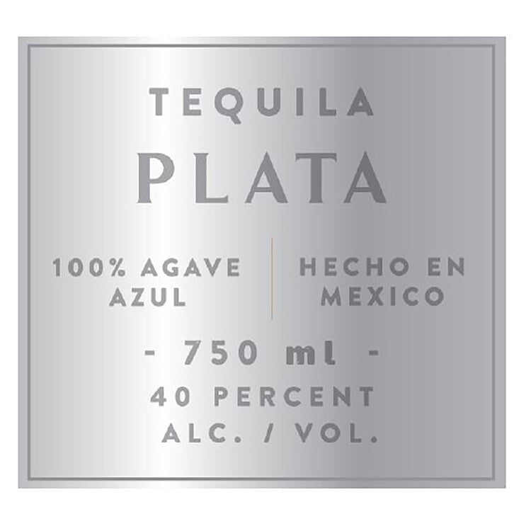 Riazul Tequila Plata 80 - 750ML - Front Label