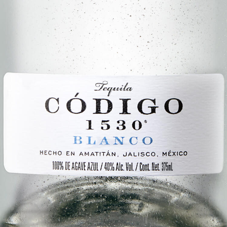 Codigo 1530 Tequila Blanco 80 - 375ML - Front Label