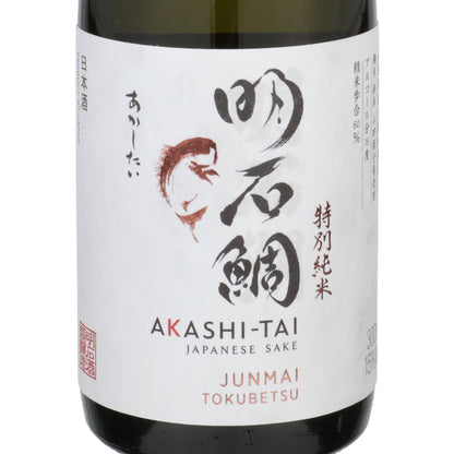 Akashi Tai Junmai Sake Tokubetsu - 300ML - Front Label