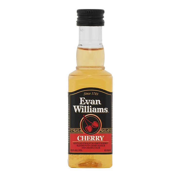 Evan Williams Cherry Whiskey Liqueur 65 - 50ML - Front