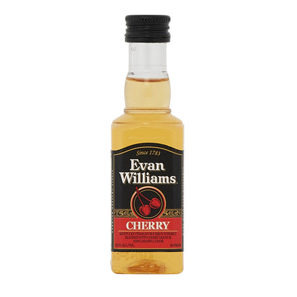 Evan Williams Cherry Whiskey Liqueur 65 - 50ML - Front
