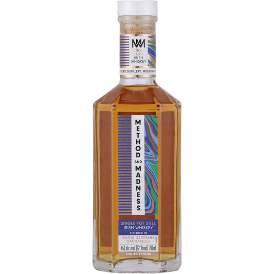 Method And Madness Single Pot Still Irish Whiskey Virgin Garryana Oak - 700ML - Front
