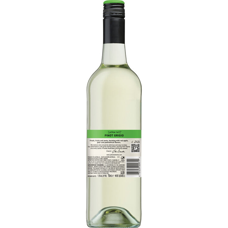Yellow Tail Pinot Grigio South Eastern Australia - 750ML - Back