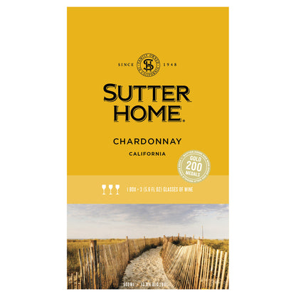 Sutter Home Chardonnay California - 500ML - Front Label