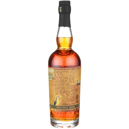 Planteray Dark Rum Original Dark 80 - 750ML - Back