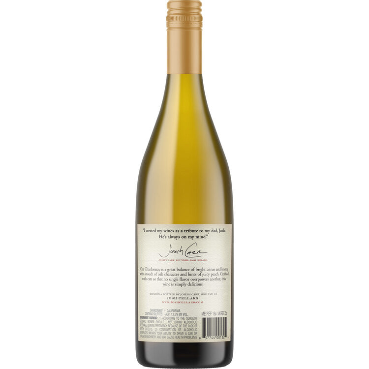 Josh Cellars Chardonnay California - 750ML - Back