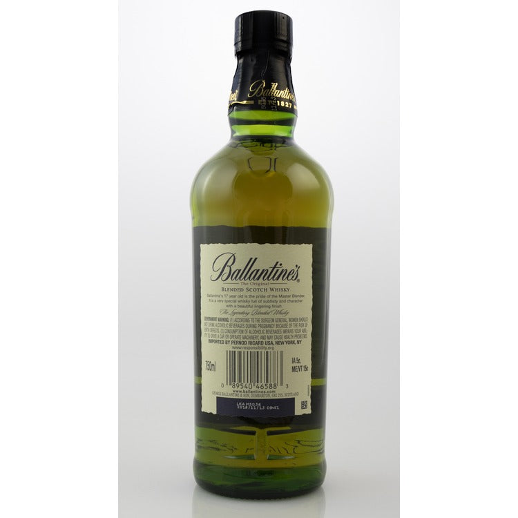 Ballantine's Blended Scotch 17 Yr 80 - 750ML - Back