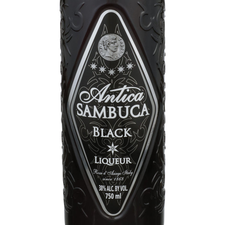 Antica Sambuca Black Superiore 76 - 750ML - Front Label