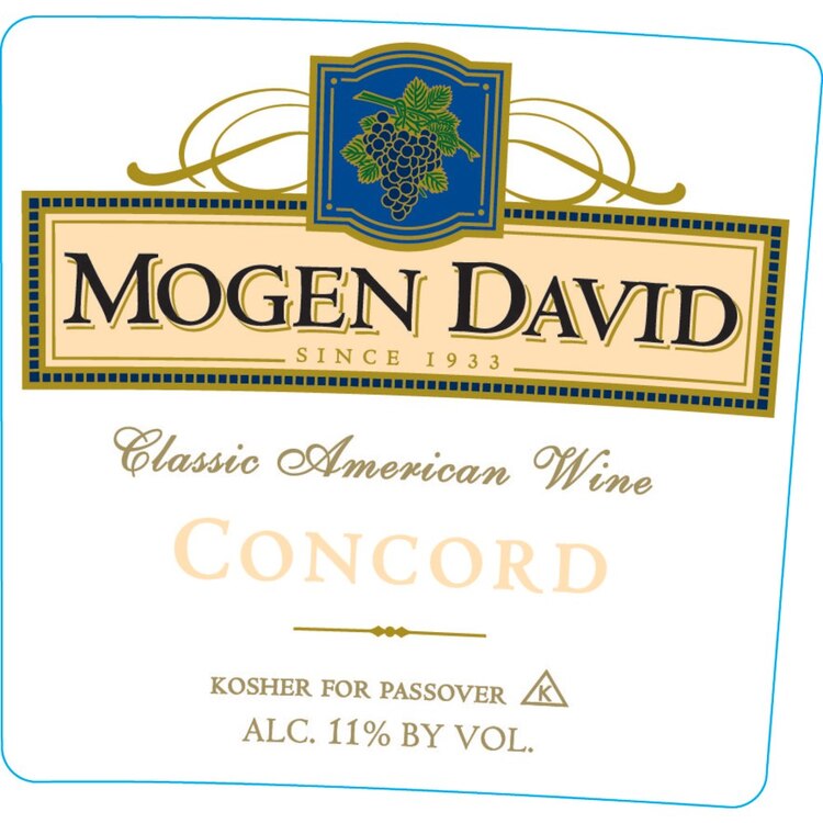 Mogen David Concord New York - 750ML - Front Label