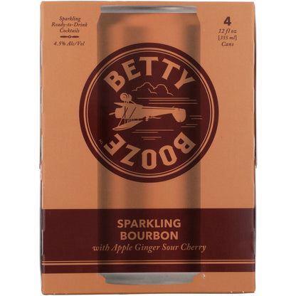 Betty Booze Sparkling Bourbon Apple Ginger Sour Cherry Cocktail - 355ML