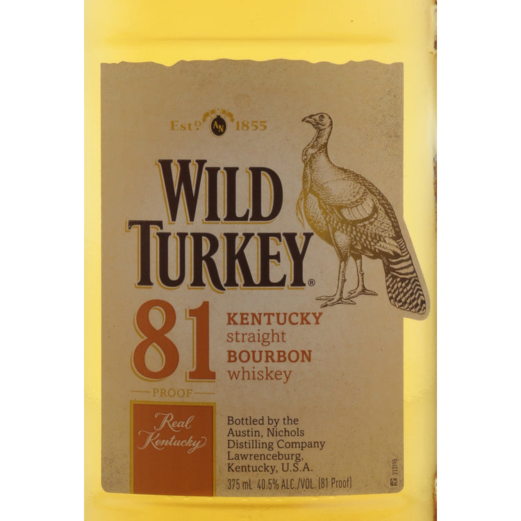 Wild Turkey Straight Bourbon 81 - 375ML - Front Label