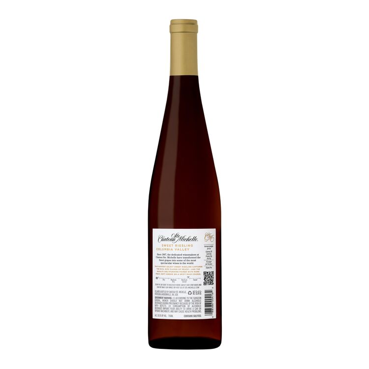 Chateau Ste. Michelle Sweet Riesling Harvest Select Columbia Valley - 750ML - Back