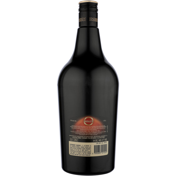 Molly's Irish Cream Liqueur 34 - 1.75L - Back