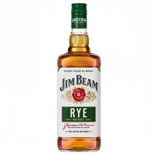 Jim Beam Straight Rye Whiskey 80 - 1.0L