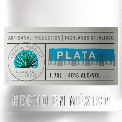 Olmeca Altos Tequila Plata 80 - 1.75L - Front Label