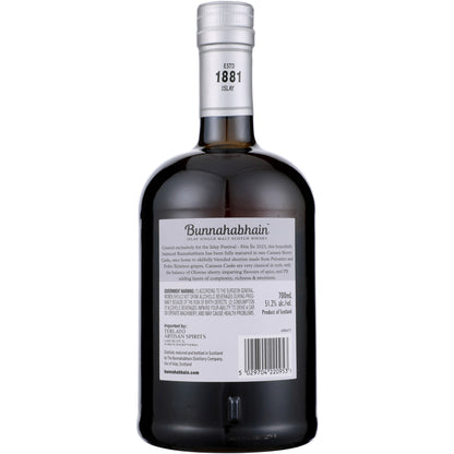 Bunnahabhain Single Malt Scotch Feis Ile 2023 Canasta Cask Matured Lim - 700ML - Back