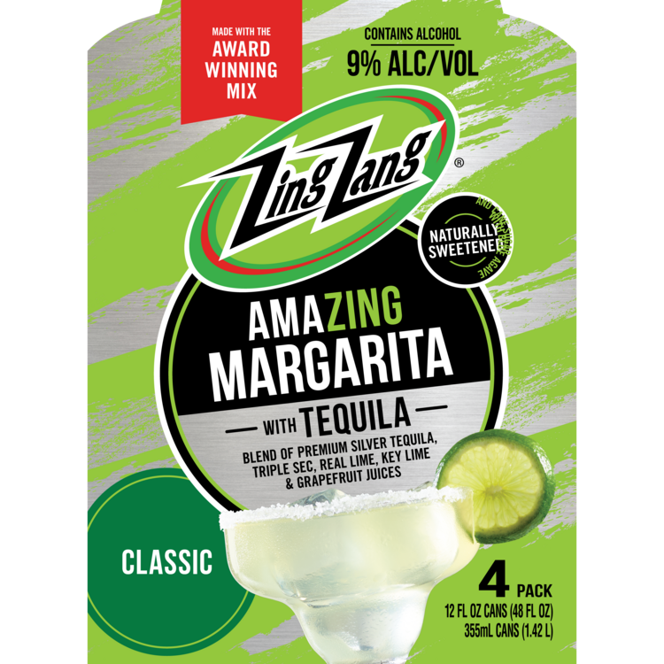 Zing Zang Margarita 18 - 12 Z - Front Label