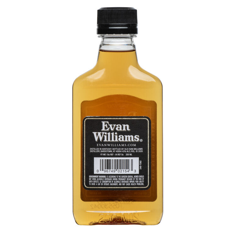 Evan Williams Straight Bourbon Black Label 86 - 200ML
