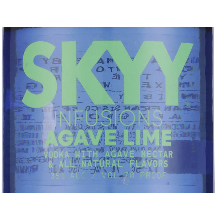 Skyy Agave Lime Flavored Vodka Infusions 70 - 1.0L - Front Label